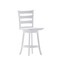 Flash Furniture Liesel Wooden Classic Ladderback Swivel Counter Height Barstool w/Solid Wood Seat, Antique Wht Wsh ES-UN-31WS-24-WH-GG - alternate 8